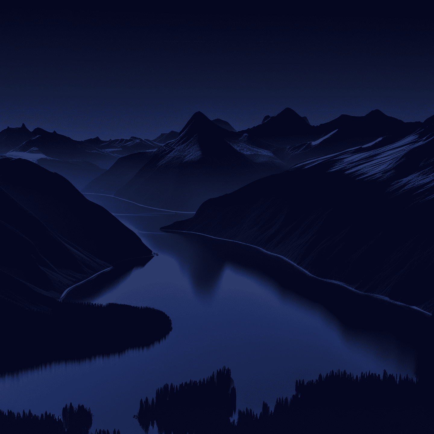 Illustration des montagnes suisses en noir et blanc
